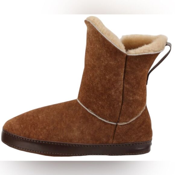 ross stone  genuine shearling lines a bootie-profile slipper. Size 8 - Picture 2 of 4